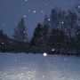 Первый снег в Опухликах