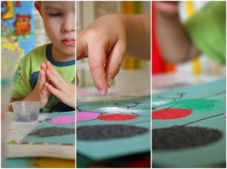 «Декоративная баночка из цветного песка», МК для детей 2+